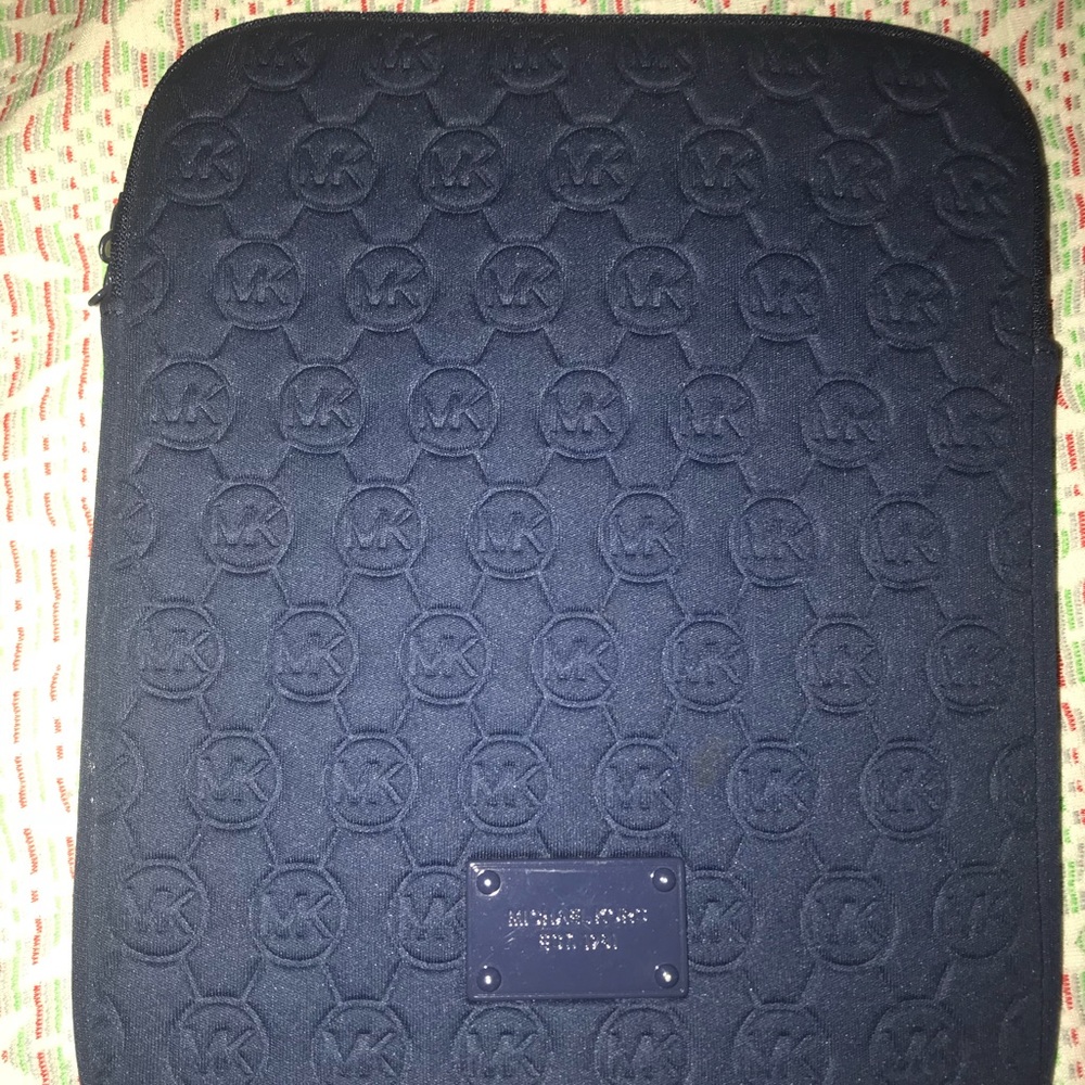 Brand new navy Michael Kors tablet zip up case